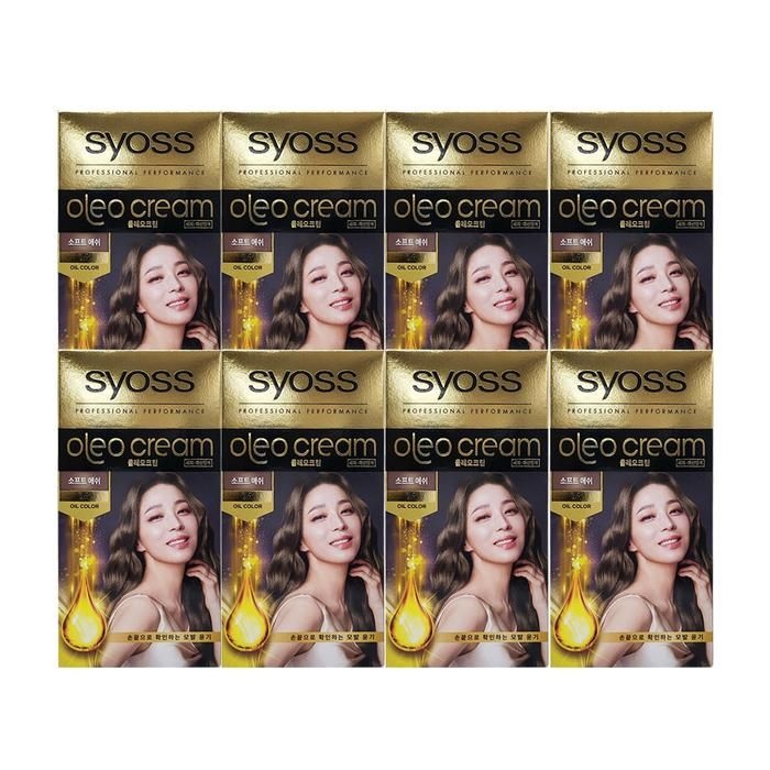 사이오스 올레오 골드라벨 새치커버 염색약 [2A 소프트애쉬] 8개 Ss
