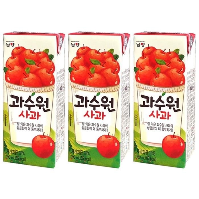 남양 과수원 사과 190ml x48팩(24팩x2박스)