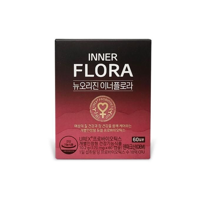 뉴오리진 이너플로라 UREX 프로바이오틱스 170mg x 60캡슐 1박스 Ss