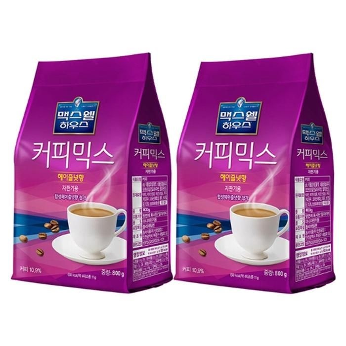 맥스웰하우스 헤이즐넛 커피믹스 자판기용 800g x 2개