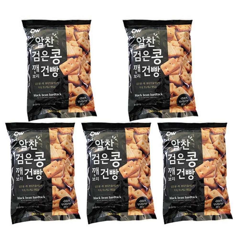 청우 알찬 검은콩 깨보리 건빵 450g x 5개