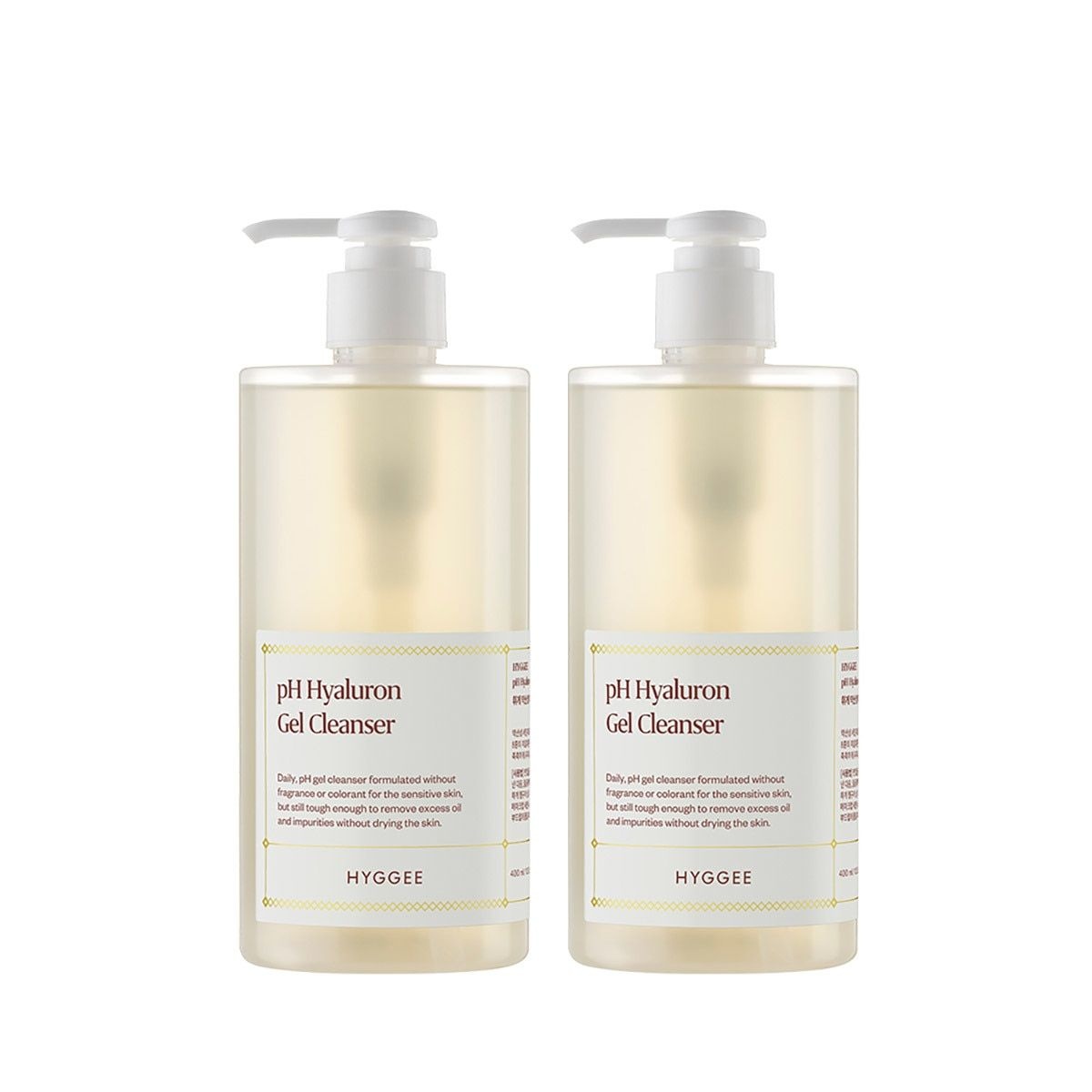 휘게 약산성 히알루론 젤 클렌저 400ml x 2개 [CJ]