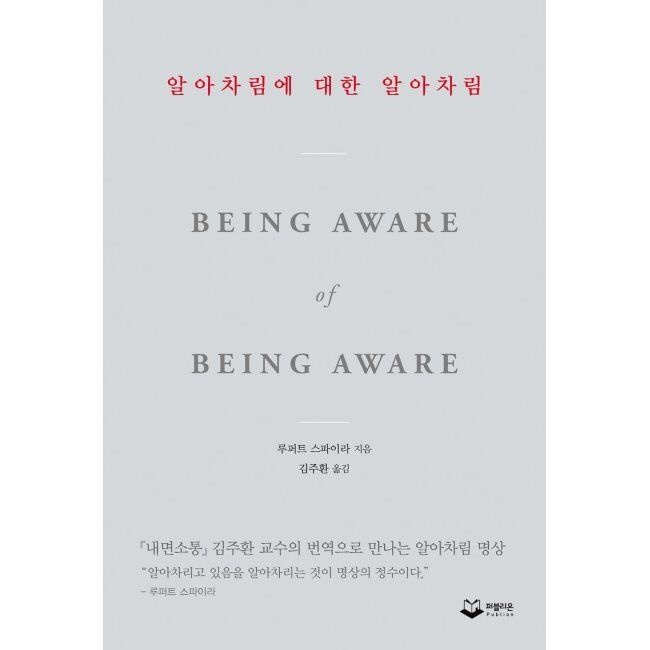 퍼블리온 알아차림에 대한 알아차림 / 루퍼트 스파이라,김주환퍼블리온(2371303)