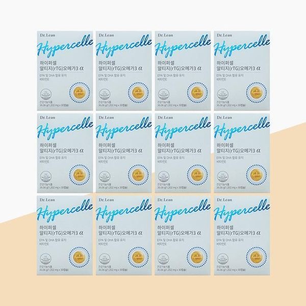 [하프클럽]닥터린 하이퍼셀 알티지(rTG) 오메가3 알파 1,202mg x 30캡슐 x 12박스
