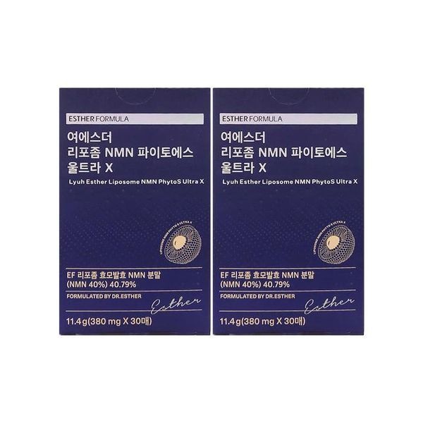 [하프클럽]에스더포뮬러 여에스더 리포좀 NMN 파이토에스 울트라 X 380mg x 30매 x 2박스