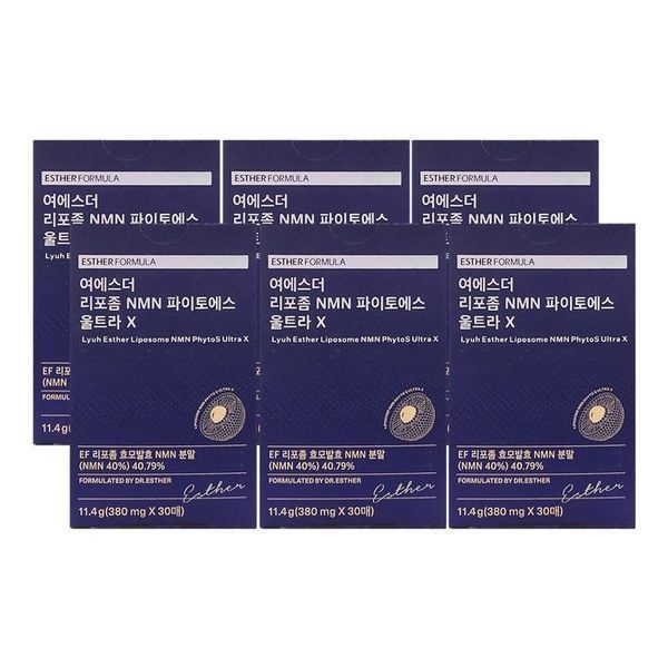 [하프클럽]에스더포뮬러 여에스더 리포좀 NMN 파이토에스 울트라 X 380mg x 30매 x 6박스