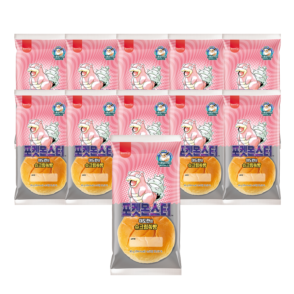 삼립 포켓몬 야도란의 크림쏙빵 95g 20봉