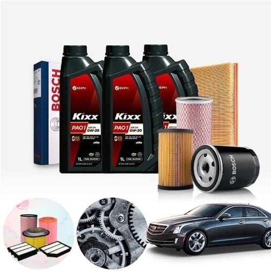 ATS 2.5 가솔린 킥스파오1 0W30 0W40 합성엔진오일 필터세트 5리터 합성엔진오일 필터세트