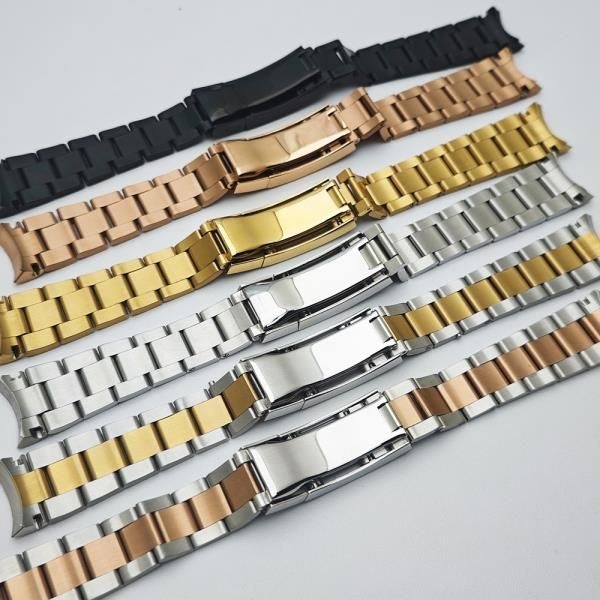 고품질 316L GMT 시계 스트랩 20mm 블랙/실버 매칭