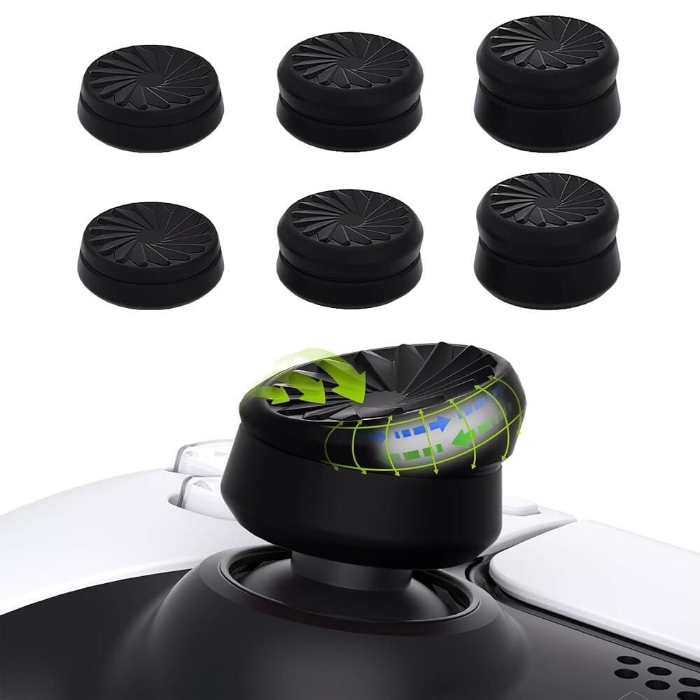 [해외] PlayVital 3 Height Turbine Thumbs Cushion Caps Thumb Grips for ps5 ps4 Thumbstick Grip Cover Xbox Core Wireless Controller One Elite Series 2 Switch P