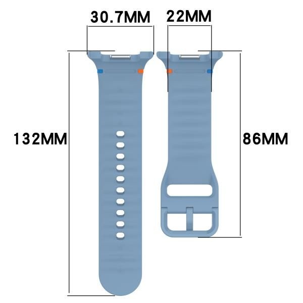 삼성 갤럭시 워치 9 8 44mm 40mm용 실리콘 스트랩, 클래식