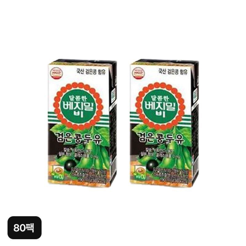 정식품 달콤한 베지밀 비 검은콩두유 80팩[36008865]