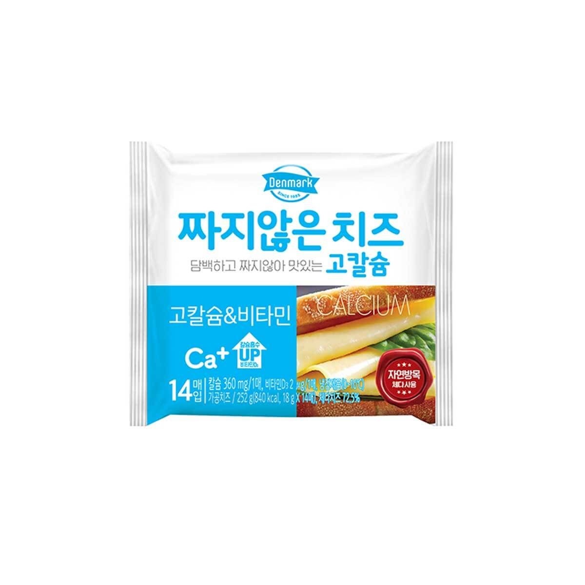 덴마크 짜지않은 치즈 고칼슘 & 비타민 252g x 10팩 [CJ]