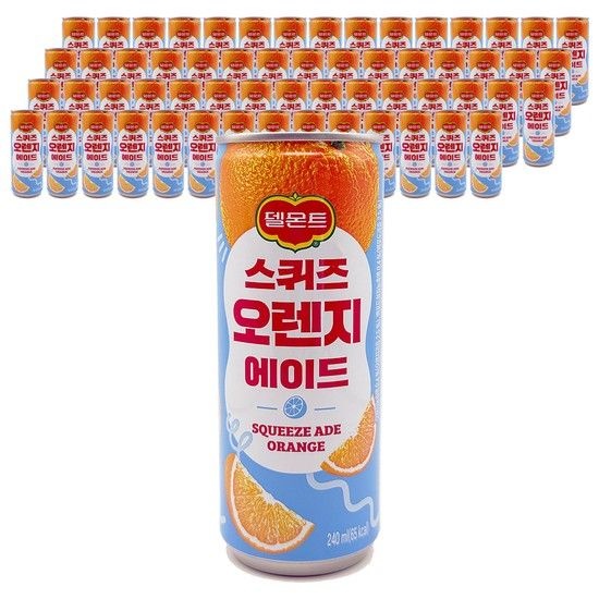 롯데칠성 델몬트 스퀴즈 오렌지 에이드 240ml x 60개
