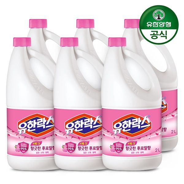 유한락스 [유한양행] 유한락스 후로랄 2L 용기 x 6개