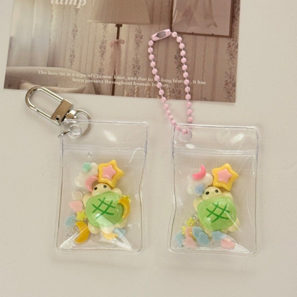 자체제작 메론빵 메론거북이 파우치 DIY 키링 열쇠고리