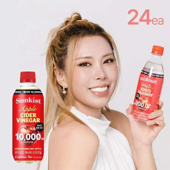[본사직영] 썬키스트 애사비 제로 스파클링 350ml 24입 