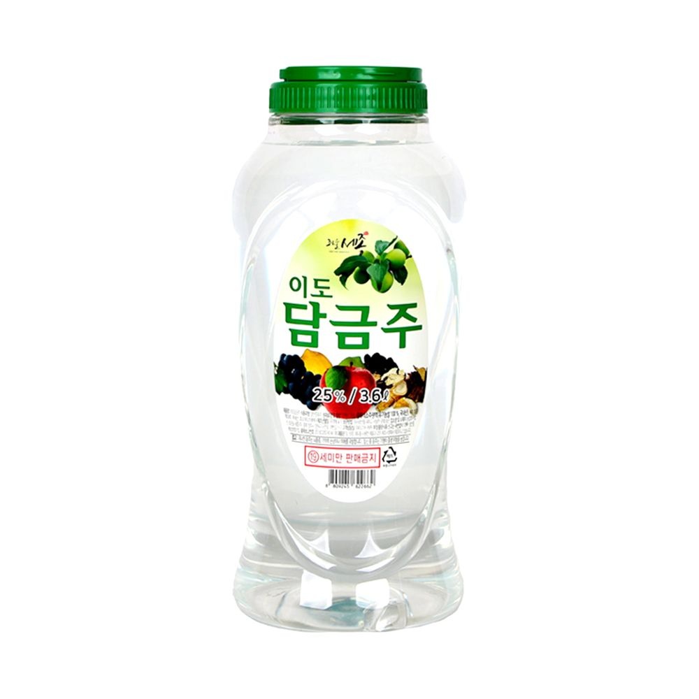 조은술세종 이도 담금주 25도 3.6L 1병 담금소주