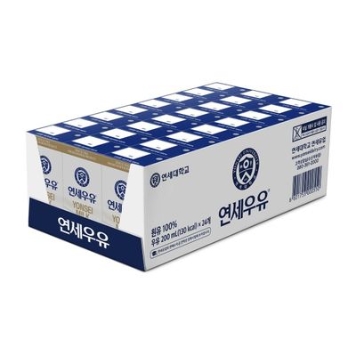 연세우유 멸균우유 200ml x 24개 [CJ]