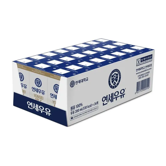 연세우유 멸균우유 200ml x 24개 [CJ]