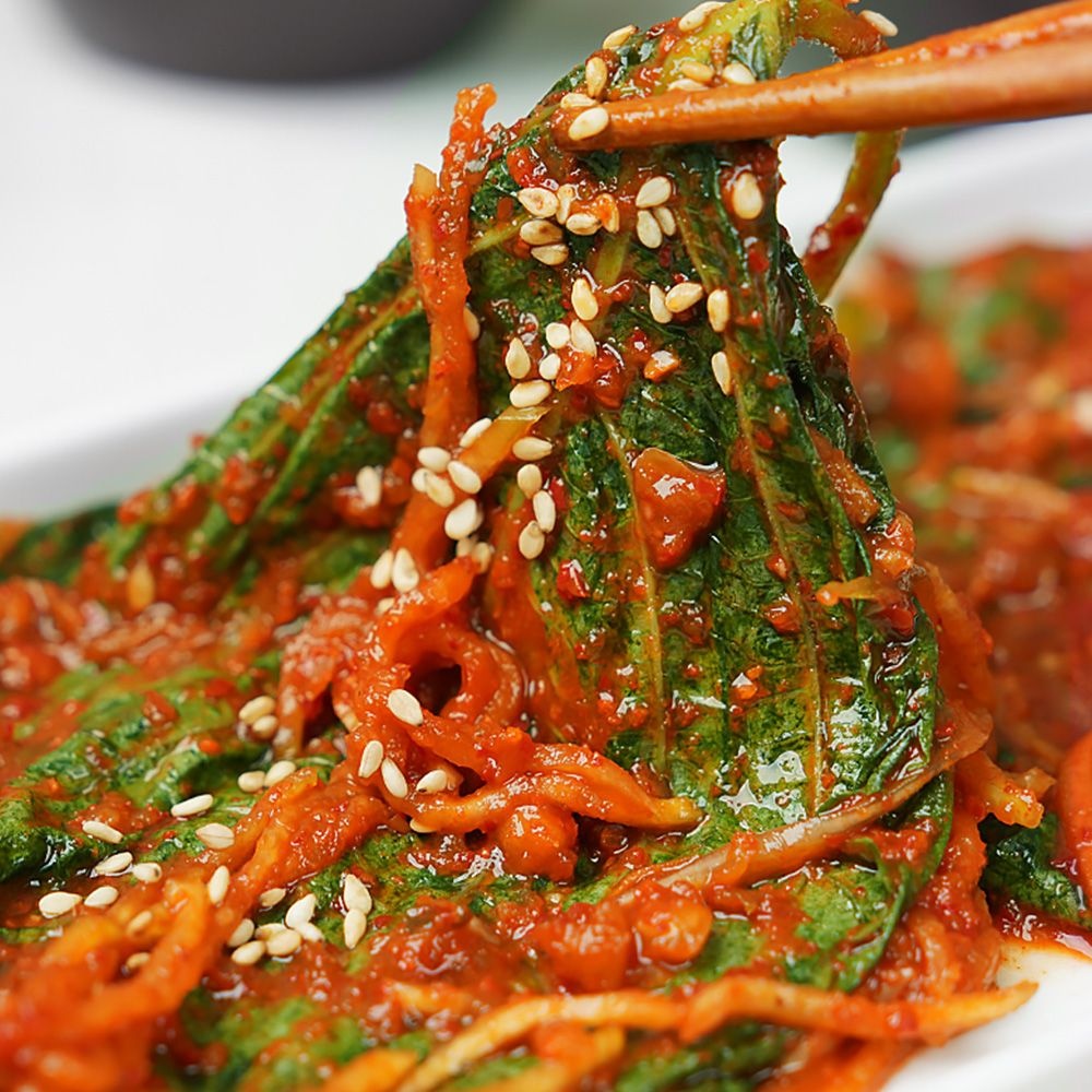[롯데온]국내산 깻잎김치 1kg(토/카페머니 12,450원/무배)