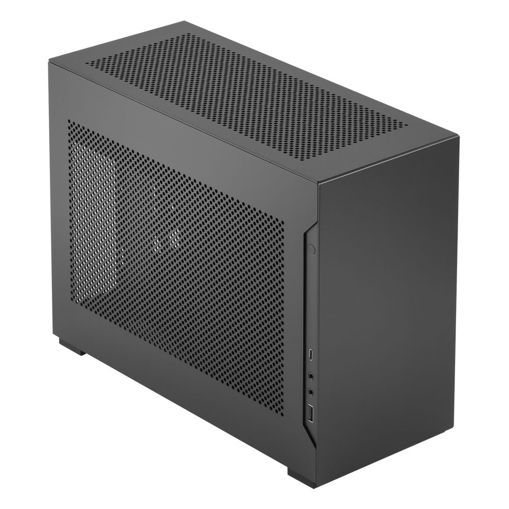 :리안리 A4-H20 PCle 5.0 미니타워 컴퓨터 PC 케이스 (블랙)