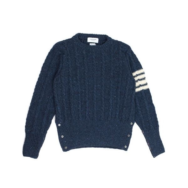 톰브라운 [톰브라운] 트위스트 케이블 클래식 풀오버 MKA469B-Y1506 424 (BLUE)