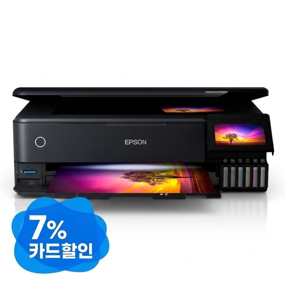 [카드7%할인] 엡손 L8180 정품 무한잉크 A3 포토 프린터 복합기 양면인쇄 잉크포함 상품평행사