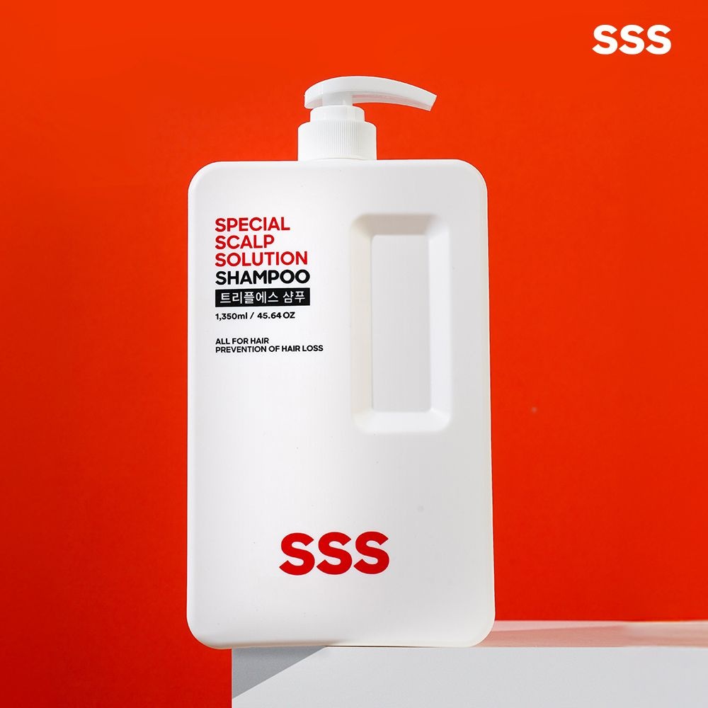 [온세일][정상가 19,900원]SSS 약산성 탈모샴푸 1350ml 비오틴 두피케어 대용량