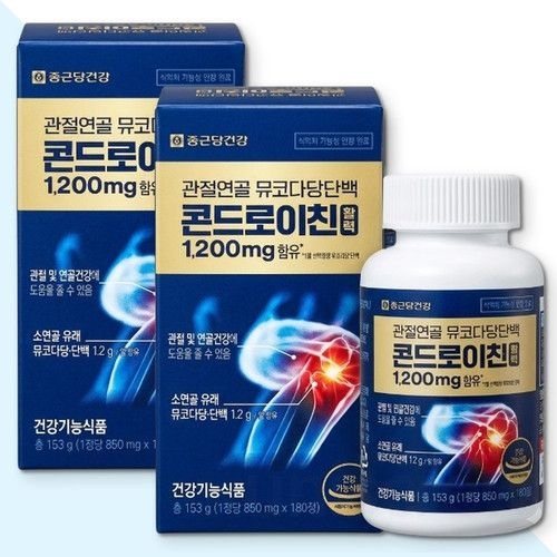 종근당건강 관절 연골 뮤코다당단백 콘드로이친 활력 4박스