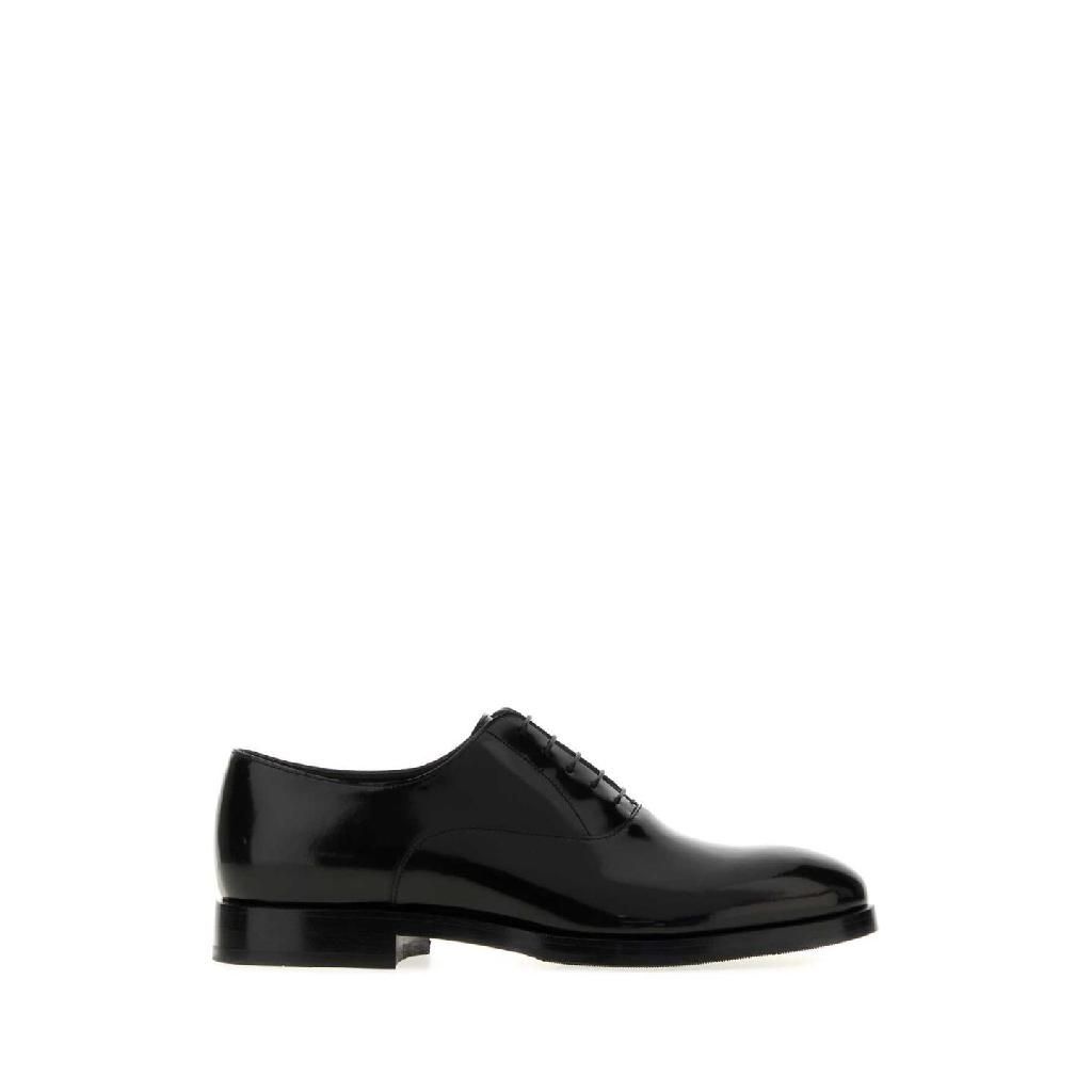 브루넬로 쿠치넬리 [X45]브루넬로 쿠치넬리 MZUFOXC937 C101 Black leather lace up shoes 남성 레이스업 옥스퍼드 더비슈즈 윙팁 드레스슈즈