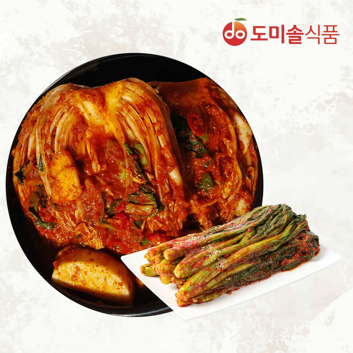 도미솔김치 [TV상품](m)도미솔 박미희 사랑채포기김치 5 kg+갓김치 1kg