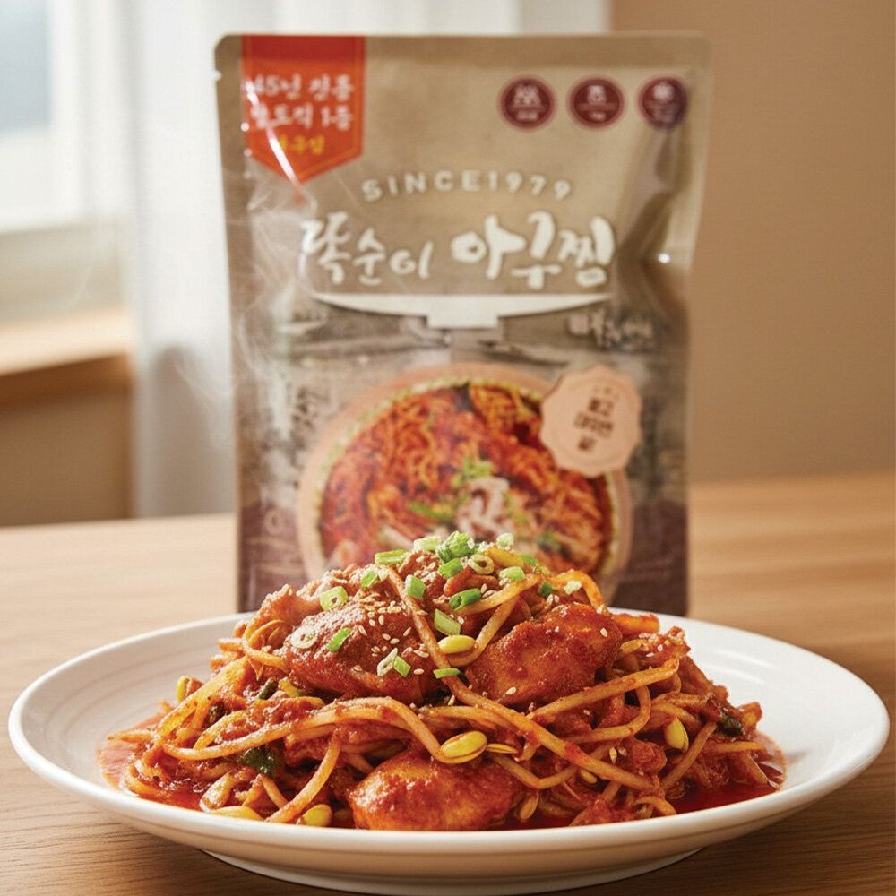 [TV상품]45년전통 전국3대맛집 똑순이 아구찜 1kg (2~3인분) X 1팩