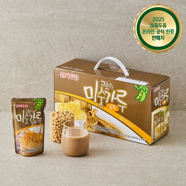 [삼육두유] 고소한 미숫가루 파우치 190ml 15입, 2세트