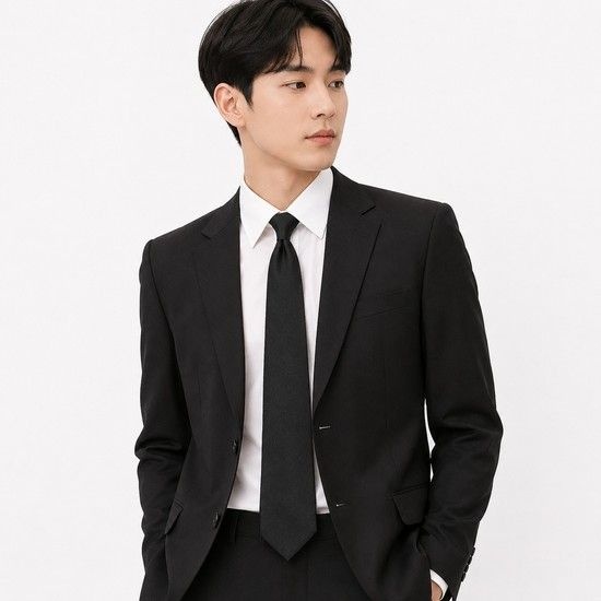 파이널썸머세일 남성 GG 실크 코튼 넥타이(블랙) 861299 4E600 1000
