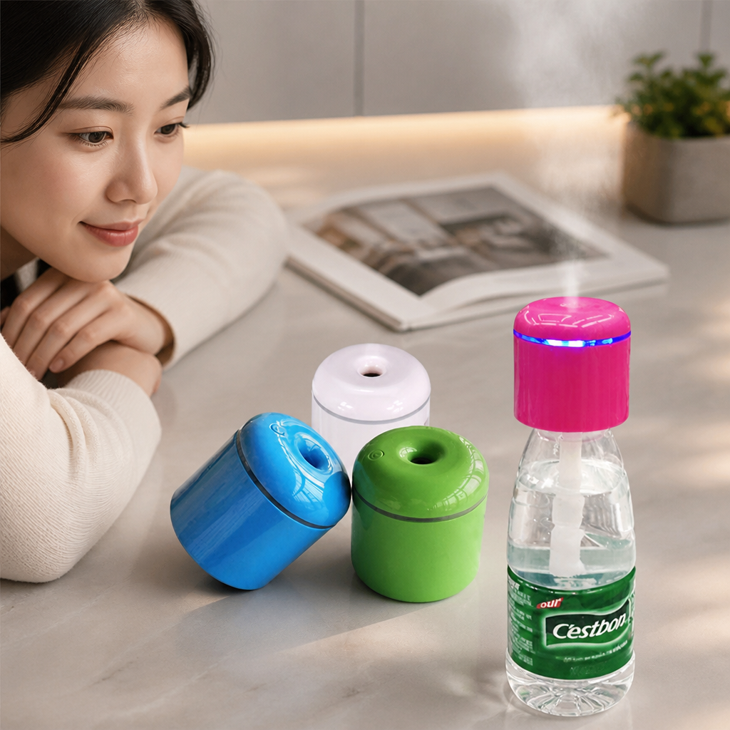 휴대용 생수병 가습기 USB 미니 펫병형 보틀캡스