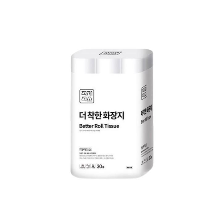 더 착한 화장지 무형광 3겹 30M 30롤