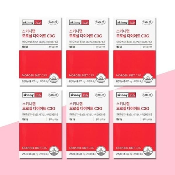 스키니랩 모로실 다이어트 C3G 700mg x 14정 x 6박스(3개...