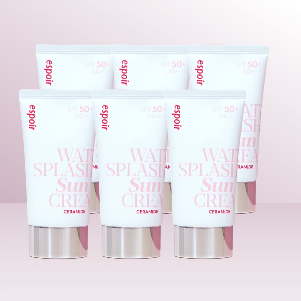 [오늘출발] 에스쁘아 워터 스플래쉬 선크림 세라마이드 60ml(SPF50+) x 6개