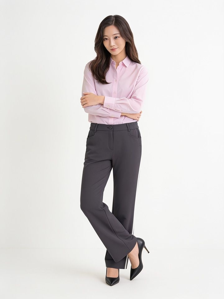 코듀로이 배색 포인트 일자핏 팬츠_CLESPT901