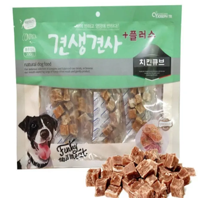 다온58 애견 치킨큐브 300GX50개 1박스 안전성 특식 소화용이