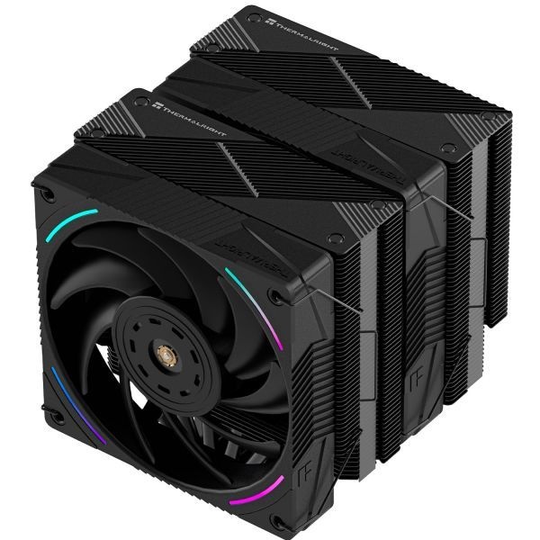 [해외] 써멀라이트 팬텀 스피릿 120 EVO CPU 쿨러, 7x6mm 히트 파이프, 듀얼 PWM 팬, 2150RPM 속도, AMD AM4 AM5/인텔 1700/1150/1151/1200/17