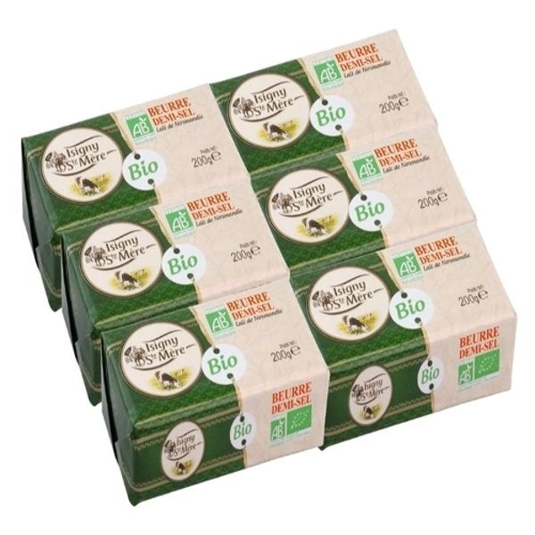 ISIGNY 유기농가염버터200g x 6