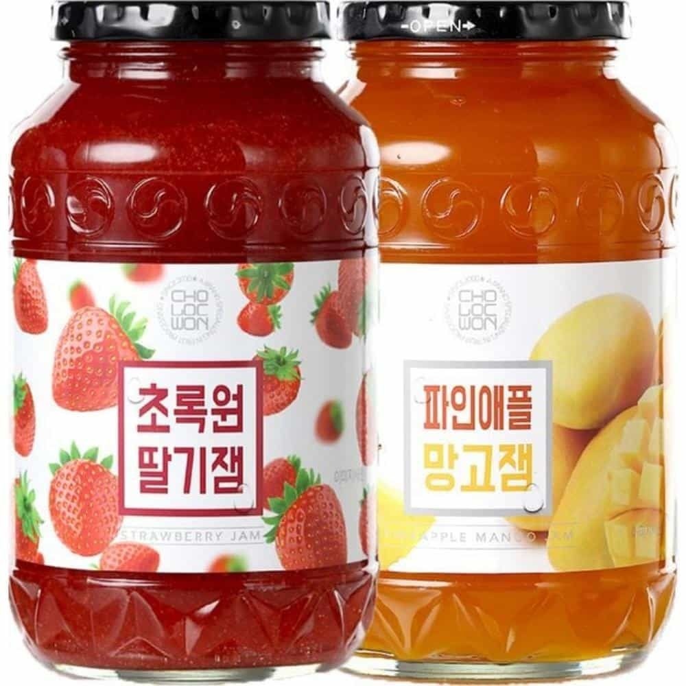 쑤니 딸기잼 1KG 파인애플망고잼 1KG 초록원딸기잼 딸기스프레드