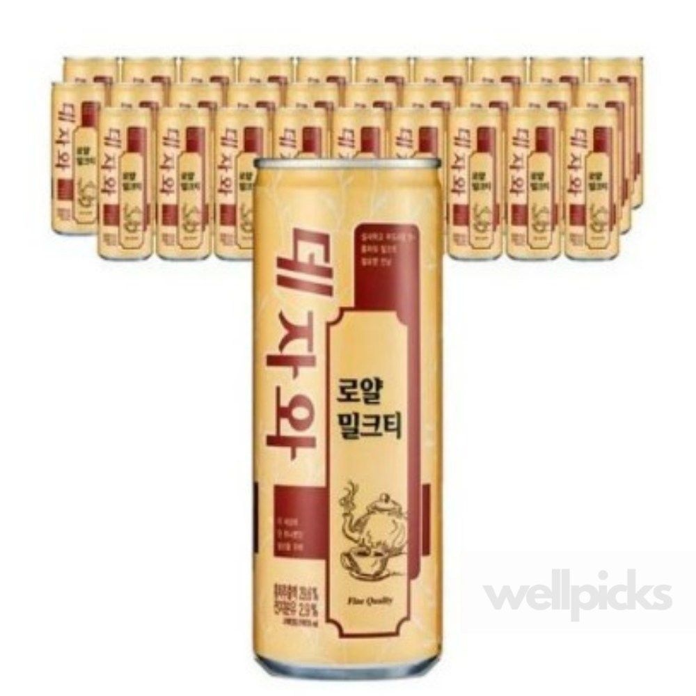 웰픽스 동아오츠카 데자와 로얄 밀크티 240ML 30캔 음료세트 사무실음료 편의점음료