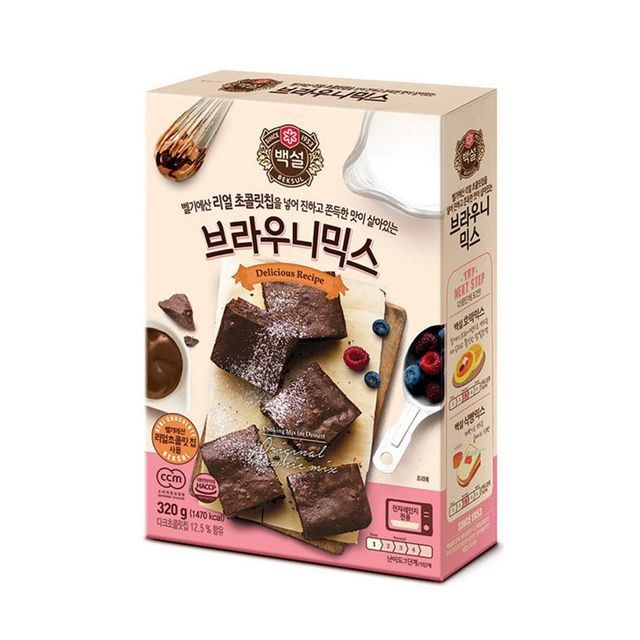 백설 진하고 쫀득한 맛이 살아있는 브라우니믹스 320g