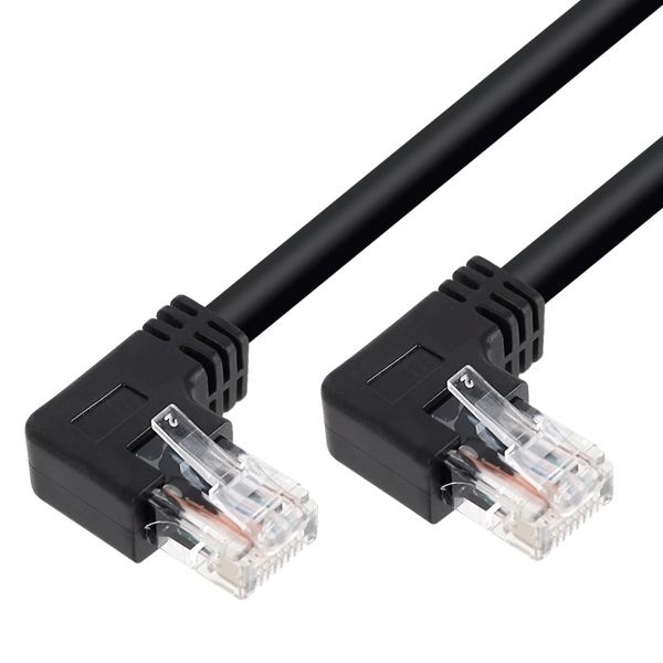 강원전자 KW CAT.6 UTP 왼쪽 꺾임 랜케이블 (KW605LN, 5m)