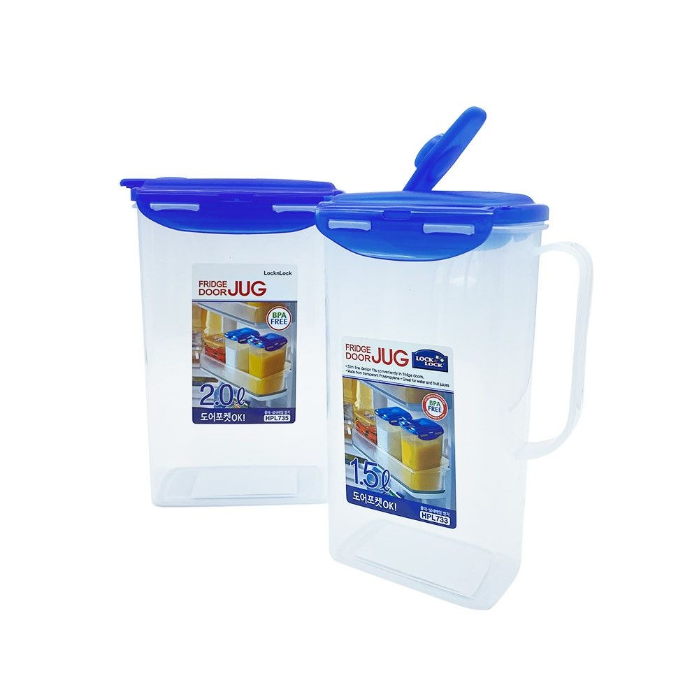 락앤락 PP 손잡이물병 1.5L 2L투명 냉장고물병 업소용 식당 HPL733 HPL735