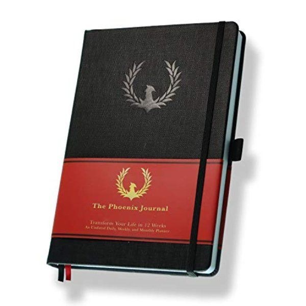 [해외] The Phoenix Journal 12주 목표 달성 및 생산성 향상 일일 플래너 (블랙)