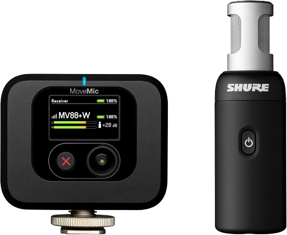 Shure [해외] Shure MoveMic 88+ 무선 스테레오 마이크 비디오 키트 MV88+W-KIT-Z7